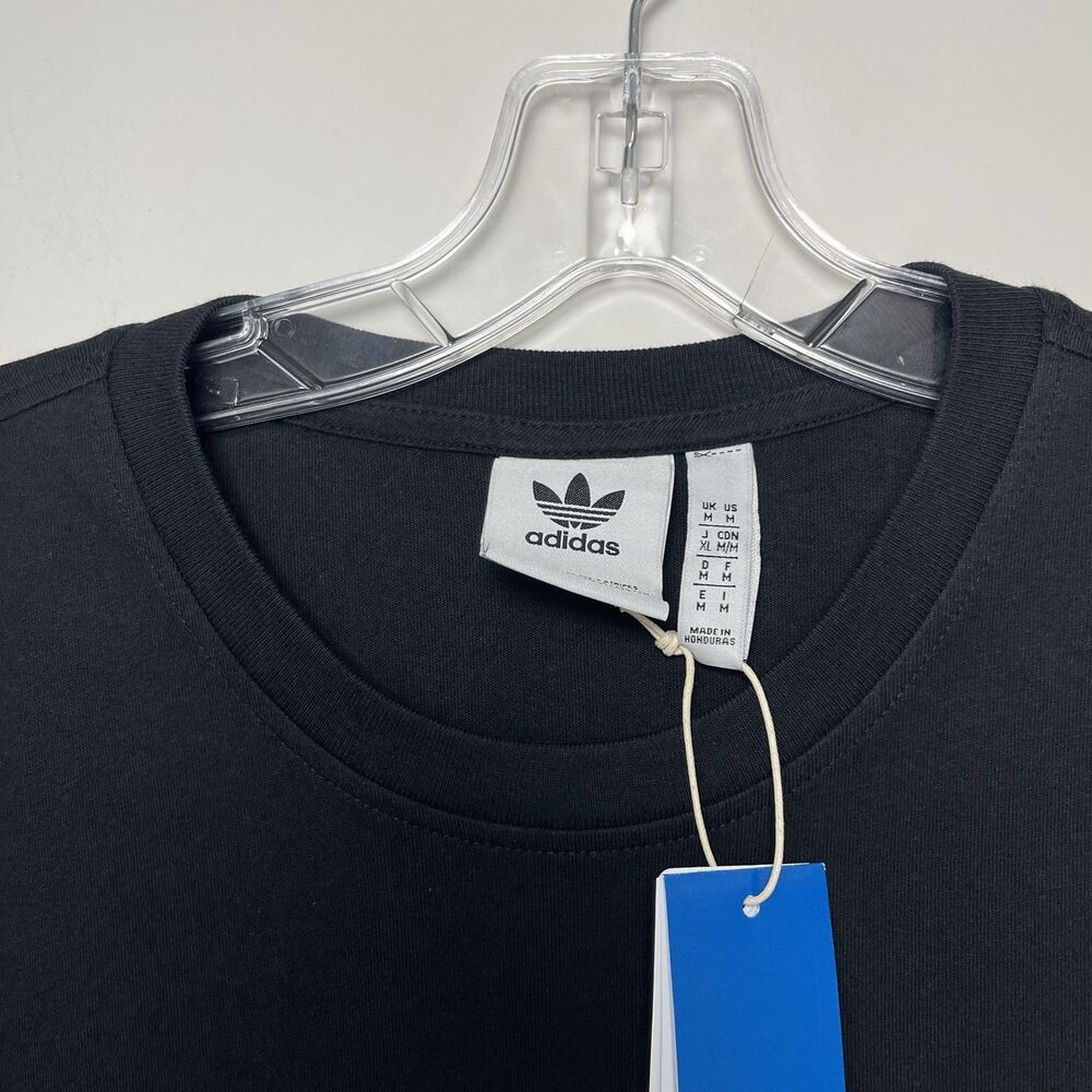 Adidas Originals Trefoil Logo Men's‎ Casual T-Shirt Black Size M - Picture 2 of 8